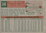 1959 Hank Bauer Topps #240 New York Yankees BV$15