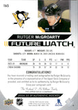 2024-25 Rutger McGroarty Upper Deck SP Authentic FUTURE WATCH HORIZONTAL ROOKIE AUTO 88/599 RC AUTOGRAPH #165 Pittsburgh Penguins