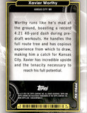2024 Xavier Worthy Topps Cosmic Chrome PLANETARY PURSUIT THE SUN ROOKIE RC #PPSU-XW Kansas City Chiefs