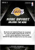 2015-16 Kobe Bryant Panini KOBE HEROVILLAN UNLEASH THE HERO GOLD #12 Los Angeles Lakers