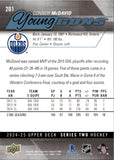2024-25 Connor McDavid Upper Deck SERIES TWO YOUNG GUNS RENEWED #201 Edmonton Oilers 1