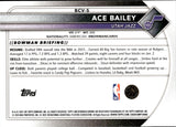 2025-26 Ace Bailey Bowman CHROME PURPLE REFRACTOR ROOKIE 38/250 RC #BCV-5 Utah Jazz