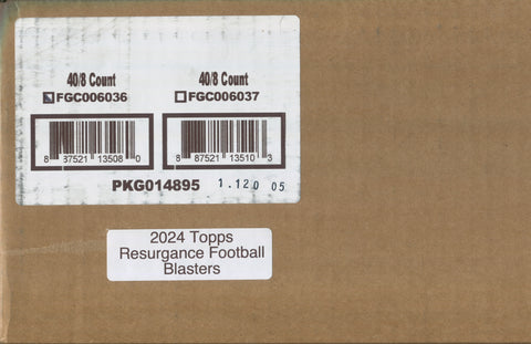 2024 Topps Resurgence Football Blaster, 40 Box Case
