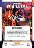 2024 Zay Flowers Panini Rookies & Stars THRILLERS PANDORA PRIZM 106/135 #T-ZFS Baltimore Ravens