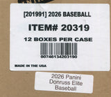 2026 Panini Donruss Elite Baseball Hobby, 12 Box Case *RELEASES 7/3*