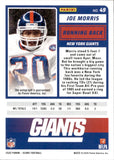 2025 Joe Morris Panini Score AUTOGRAPH AUTO #49 New York Giants