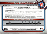 2022 Pete Crow-Armstrong Bowman Chrome Prospects MOJO REFRACTOR #BCP-198 Chicago Cubs