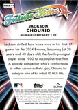 2024 Jackson Chourio Topps Chrome Logofractor Edition FUTURE STARS ROOKIE RC #FSLE-11 Milwaukee Brewers