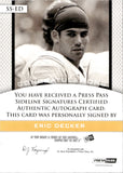 2010 Eric Decker Press Pass SIDELINE SIGNATURES AUTOGRAPH ROOKIE RC AUTO 45/150 #SS-ED Denver Broncos Minnesota Golden Gophers