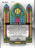 2021 Mookie Betts Panini Prizm STAINED GLASS RED WHITE BLUE PRIZM #SG-2 Los Angeles Dodgers