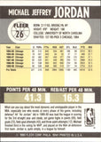 1990-91 Michael Jordan Fleer #26 Chicago Bulls 4