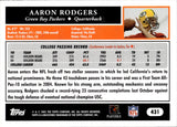 2005 Aaron Rodgers Topps ROOKIE RC #431 Green Bay Packers