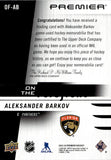 2023-24 Aleksander Barkov Upper Deck Premier ON THE FOREFRONT JERSEY 68/199 #OF-AB Florida Panthers
