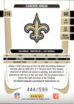 2011 Cameron Jordan Panini Prestige DRAFT PICKS RIGHTS AUTOGRAPH ROOKIE AUTO RC 444/599 #216 New Orleans Saints