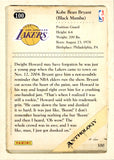 2012-13 Kobe Bryant Panini Anthology BLACK MAMBA DUNKS OVER DWIGHT HOWARD #100 Los Angeles Lakers