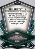 2013 Ken Griffey Jr. Topps CUT TO THE CHASE #CTC-2 Seattle Mariners