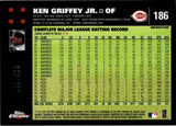 2007 Ken Griffey Jr. Topps Chrome WHITE REFRACTOR 395/660 #186 Cincinnati Reds