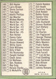 1967 Topps CHECKLIST 2ND SERIES 110-196 #103 *UNMARKED* 1