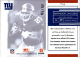 2007 Brandon Jacobs Donruss Leaf Limited TEAM TRADEMARKS 45/50 GAME-WORN PRIME JERSEY PATCH #TT-4 New York Giants