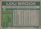 1977 Lou Brock Topps #355 St. Louis Cardinals