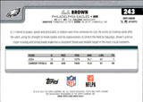 2025 A.J. Brown Topps Chrome GOLD LAVA REFRACTOR 7/50 #243 Philadelphia Eagles