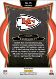 2024 Kareem Hunt Panini Select CONCOURSE ZEBRA PRIZM #75 Kansas City Chiefs