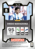 2026 Diego Maradona Panini Monopoly Prizm FIFA World Cup RED BIG MONEY SHIMMER 85/100 #3 ARGENTINA