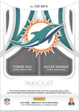 2022 Tyreek Hill Jaylen Waddle Panini Immaculate Collection DUAL JERSEY 7/49 #IDJ-MIA Miami Dolphins
