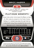 2012 Bryce Harper Bowman Platinum GREEN ROOKIE RC #56 Washington Nationals