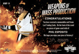 2021-22 Phil Esposito Leaf Lumber WEAPONS OF MASS PRODUCTION 33/35 STICK #WMP-14 Boston Bruins