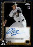 2025 J.T. Ginn Topps Chrome ROOKIE AUTO Oakland A's #RA-JTG