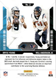 2023 Bryce Young Will Anderson Jr. Panini Contenders ROUND NUMBERS TEAL ROOKIE 139/149 RC #2 Carolina Panthers Houston Texans