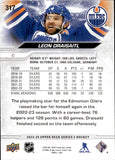 2023-24 Leon Draisaitl Upper Deck SERIES TWO OUTBURST #317 Edmonton Oilers