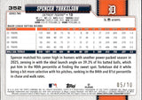 2026 Spencer Torkelson Topps SERIES TWO BLACK FOIL 5/10 #352 Detroit Tigers