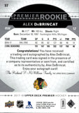 2017-18 Alex DeBrincat Upper Deck Premier ROOKIE AUTOGRAPH RC AUTO #97 Chicago Blackhawks