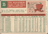 1959 Ted Kluszewski Topps #35 Pittsburgh Pirates BV$25