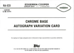 2024 Edgerrin Cooper Topps Chrome AQUA SONAR REFRACTOR AUTOGRAPH ROOKIE 97/199 AUTO RC #RA-ECO Green Bay Packers