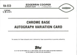 2024 Edgerrin Cooper Topps Chrome AQUA SONAR REFRACTOR AUTOGRAPH ROOKIE 97/199 AUTO RC #RA-ECO Green Bay Packers