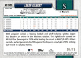 2026 Logan Gilbert Topps SERIES ONE TOPPS 75TH ANNIVERSARY LOGO FOIL 26/75 #235 Seattle Mariners