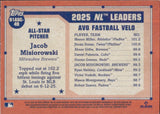 2026 Jacob Misiorowski Topps SERIES TWO CHROME 1991 DESIGN ALL-STAR MOJO REFRACTOR ROOKIE RC #91ASC-49 Milwaukee Brewers