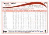 2014 David Ortiz Topps CELEBRATING WITH FANS SP PHOTO VARIATION #475 Boston Red Sox