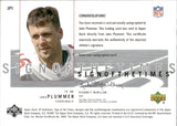 2001 Jake Plummer Upper Deck SP Authentic SIGN OF THE TIMES AUTOGRAPH AUTO #JPL Arizona Cardinals