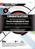 2023 Josh Jung Topps Finest AUTO ROOKIE AUTOGRAPH RC #FA-JJ Texas Rangers