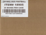 2025 Panini Select Football Hobby Mega, 20 Box Case (Black & Orange Shock)
