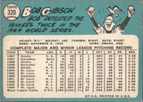 1965 Bob Gibson Topps #320 St. Louis Cardinals