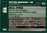 2007 Peyton Manning Topps Chrome XFRACTOR #TC44 Indianapolis Colts