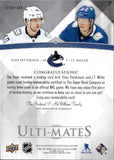 2023-24 Elias Pettersson J.T. Miller Upper Deck Ultimate ULTI-MATES DUAL JERSEY #UTM-MP Vancouver Canucks