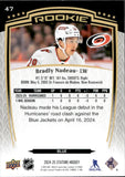 2024-25 Bradly Nadeau Upper Deck Stature BLUE ROOKIE 19/99 RC #47 Carolina Hurricanes