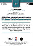 2025-26 Kon Knueppel Topps RAINBOW FOILBOARD ROOKIE RC #204 Charlotte Hornets
