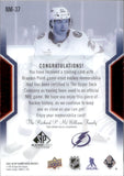 2025-26 Brayden Point Upper Deck SP Game Used NHL MASTERS PATCH 9/21 JERSEY #NM-37 Tampa Bay Lightning